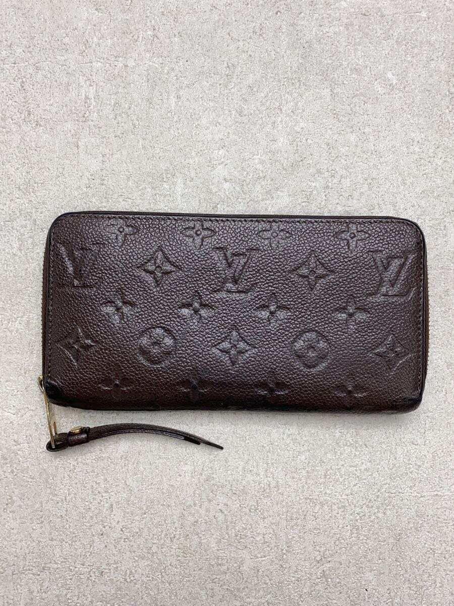 【中古】LOUIS VUITTON◆ジッピー・ウォレット_モノグラム・アン工業プラント_BRW/なめし革/BRW/モノグラム/メンズ//【服飾雑貨他】