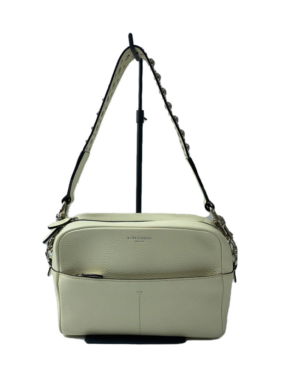 【中古】J&M DAVIDSON◆ガブリエル/スタッズショルダーバッグ/レザー/CRM/無地//【バッグ】｜2ｎｄ STREET 店