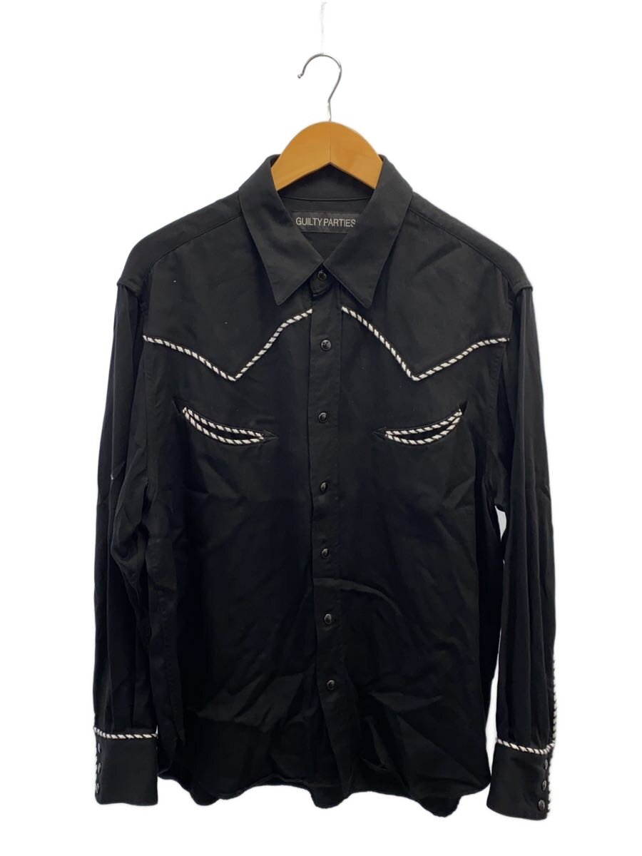 【中古】WACKO MARIA◆長袖シャツ/M/--/BLK/24fw-wms-ws01【メンズウェア】｜2ｎｄ STREET 店