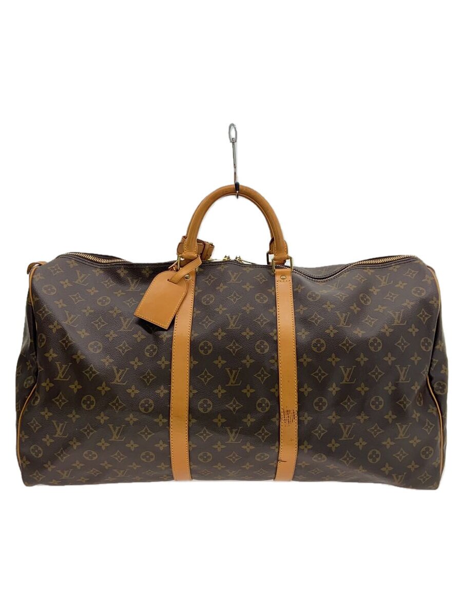 【中古】LOUIS VUITTON◆キーポル・バンドリエール60_モノグラム・キャンバス_BRW/PVC/BRW【バッグ】｜2ｎｄ STREET 店