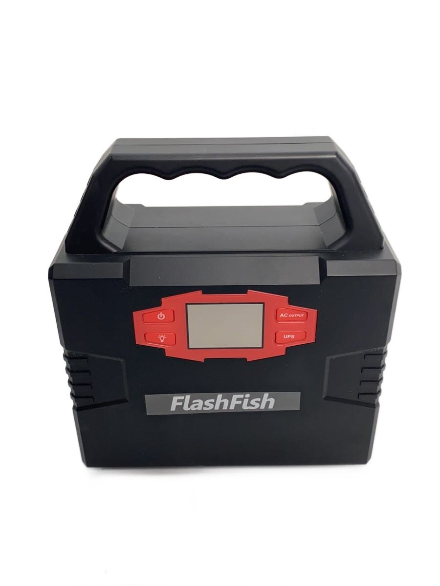 【中古】FLASH FISH /PORTABLE SOLAR GENERATOR/BLK/ポータブル電源【スポーツ】