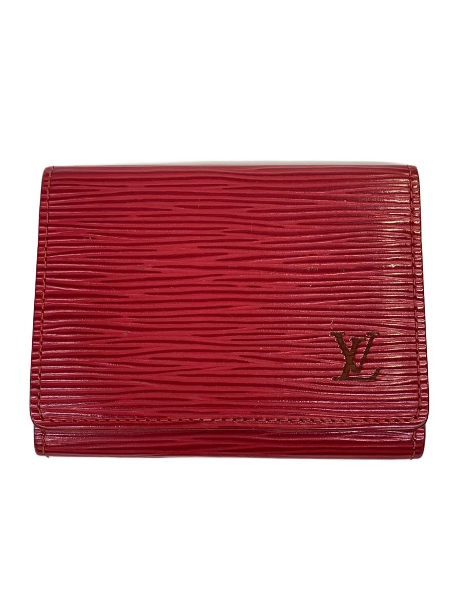 【中古】LOUIS VUITTON◆アンヴェロップ・カルト・ドゥ・ヴィジット_エピ/レザー/RED/レディース【服飾雑貨他】|2nd STREET 店