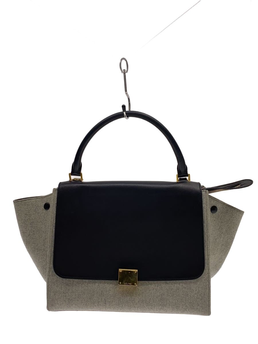 【中古】CELINE◆トラペーズ/ハンドバッグ/ウール/GRY【バッグ】｜2ｎｄ STREET 店