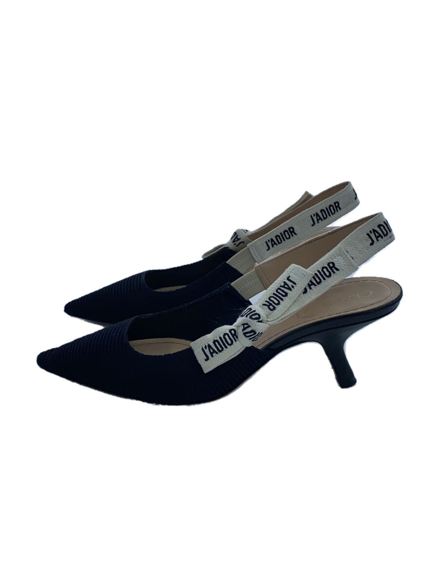 【中古】Christian Dior◆スリングバックパンプス/24糎/BLK/KDC200TFL_S900【シューズ】