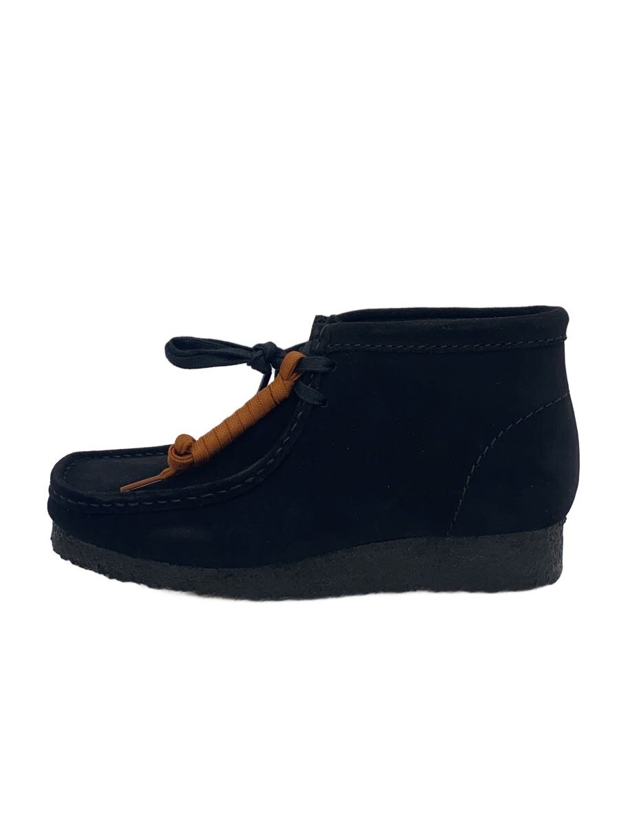 【中古】Clarks◆クラークス/シューズ/26.5珊/11826/黒いこと/Wallabee Boot【シューズ】