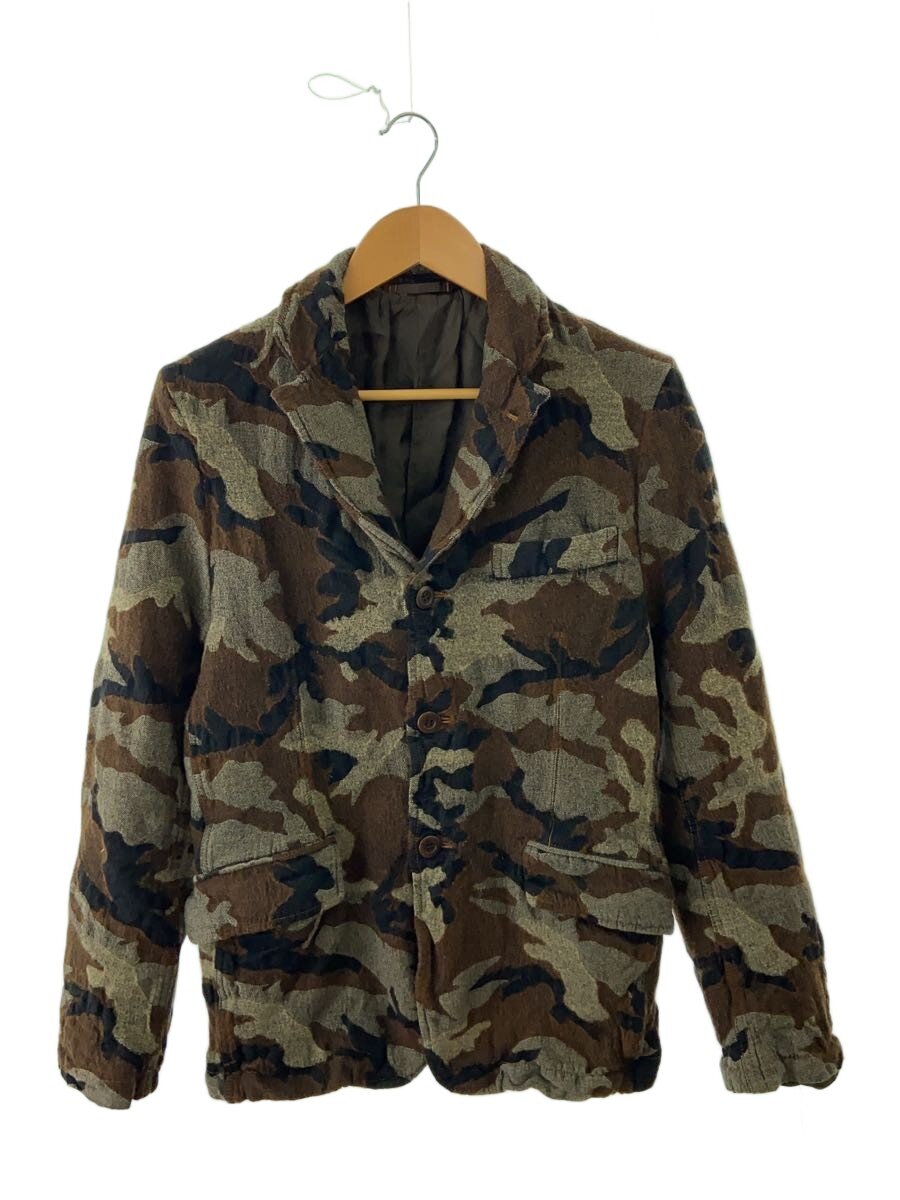 【中古】COMME des GARCONS HOMME◆テーラードジャケット/XS/コットン/GRN/カモフラ/HL-J019【メンズウェア】|2nd STREET 店