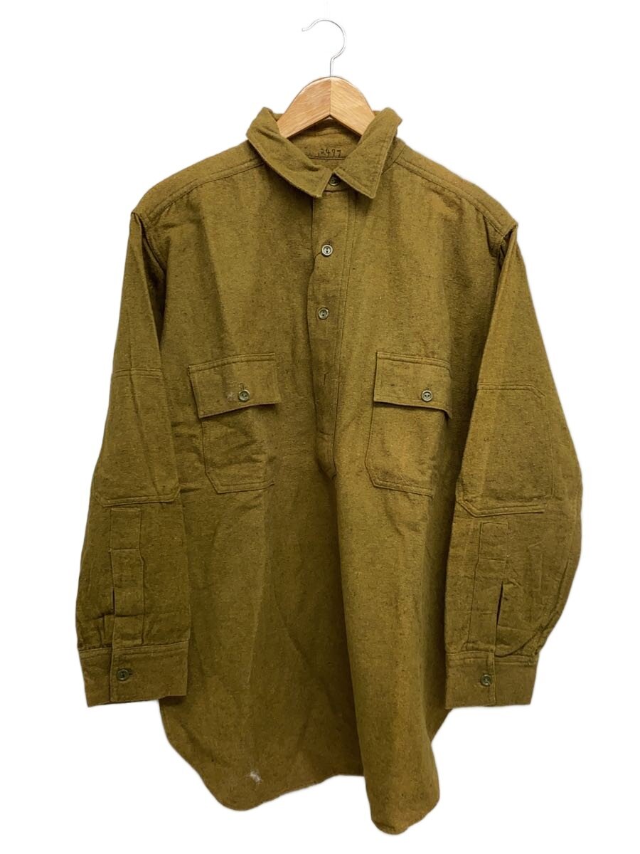 【中古】US.ARMY◆長袖プルオーバー/--/羊毛/KHK【メンズウェア】