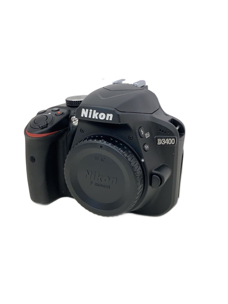 【中古】Nikon◆デジタル一眼カメラ D3400 ダブルズームキット [ブラック]【カメラ】