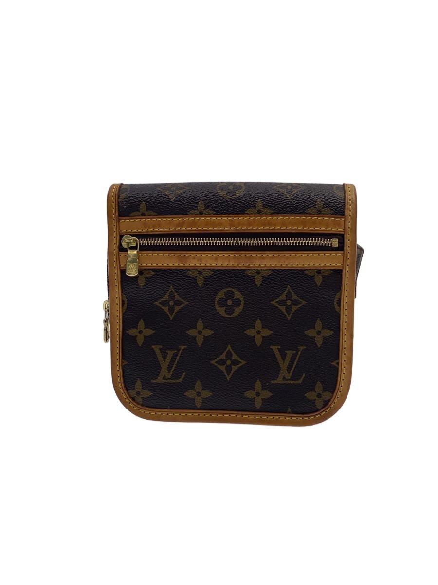 【中古】LOUIS VUITTON◆バムバッグ・ボスフォール_モノグラム・帆布/PVC/BRW【御徒面子】