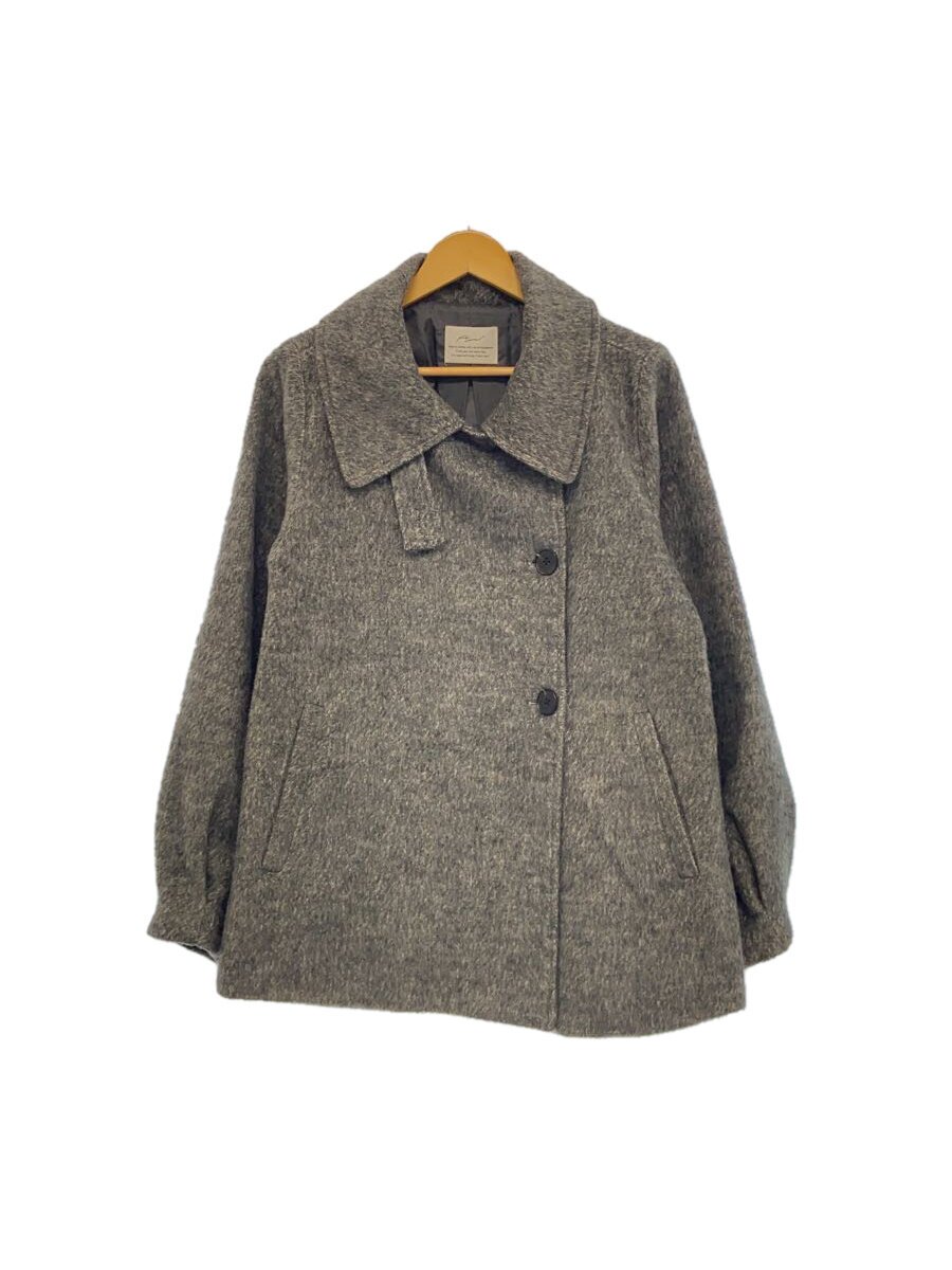 【中古】Alumu.◆シャギーコート/FREE/薄墨色/AM470901【レディース御召しもの】