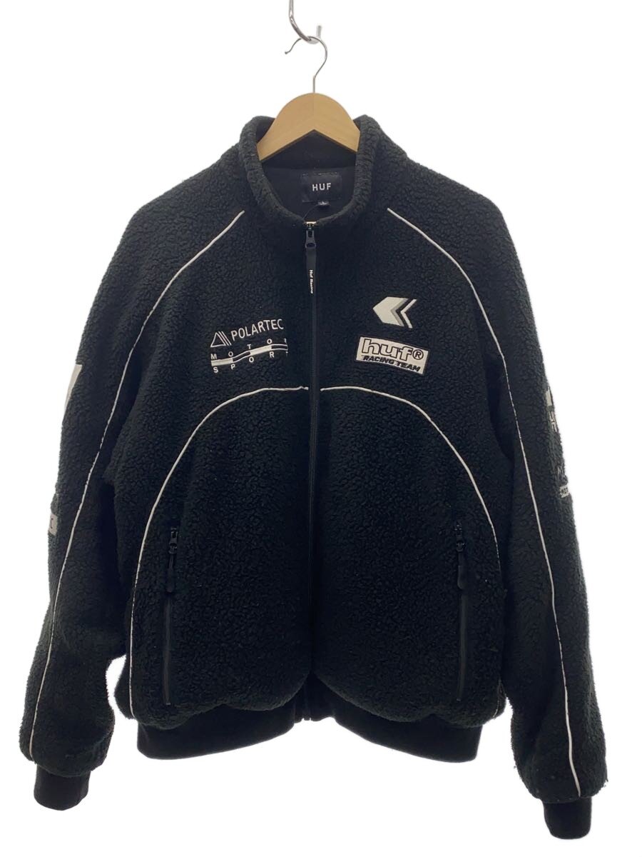 【中古】HUF◆ジャケット/L/ポリエステル/BLK【メンズウェア】｜2ｎｄ STREET 店