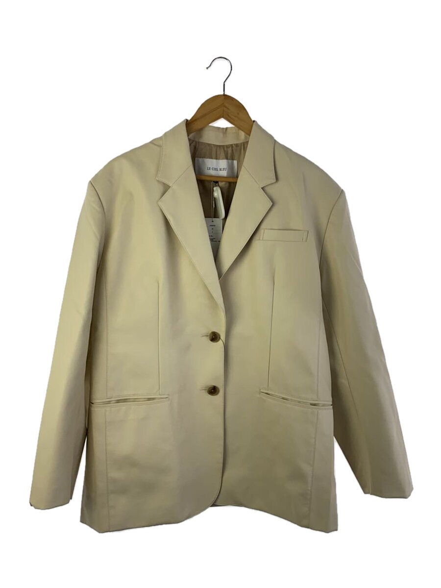 【中古】LE CIEL BLEU◆上衣/36/フェイクレザー/BEG/無地/23A64301【レディース御召しもの】