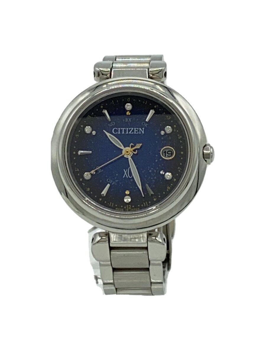 【中古】CITIZEN◆石英ウオッチ/アナログ/BLU/SLV/H060-T026583【服飾雑貨他】
