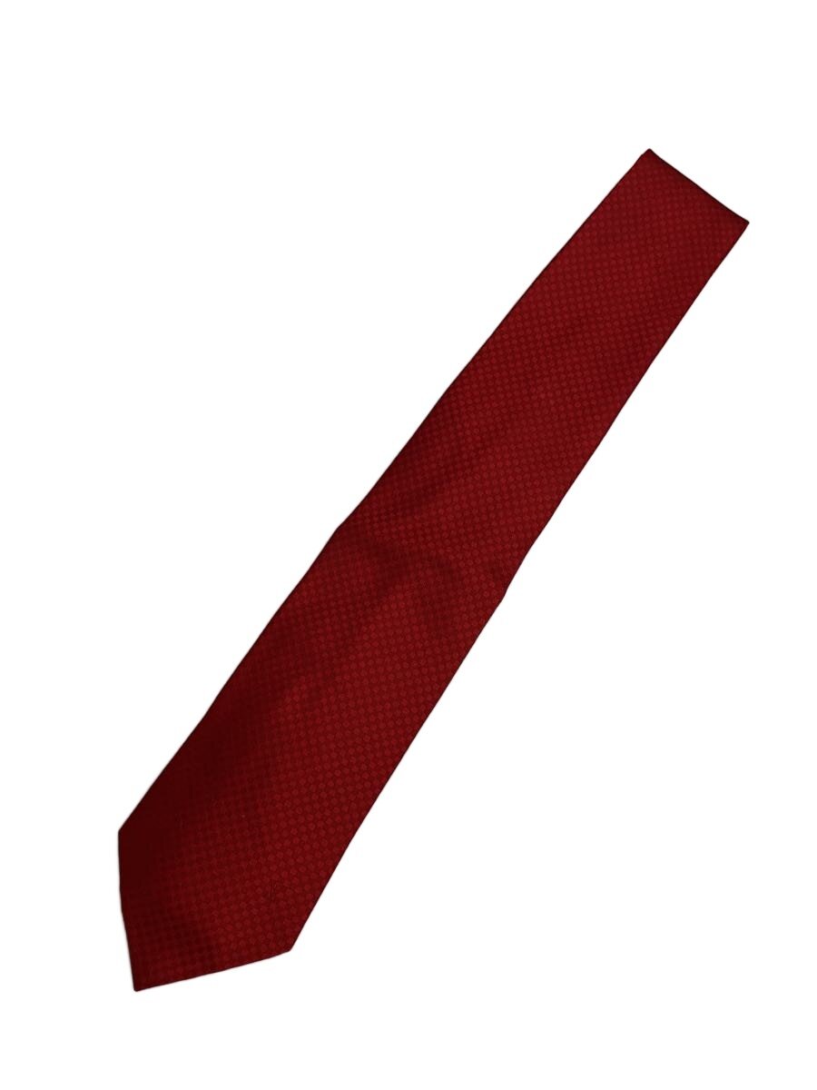 【中古】LOUIS VUITTON◆クラヴァット・マイクロダミエ8CM_ダミエ・エベヌ_レッド/シルク/RED/チェック/メンズ【服飾雑貨他】|2nd STREET 店