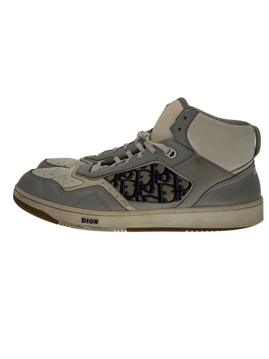 【中古】Christian Dior◆ハイカットスニーカー/45/GRY【シューズ】