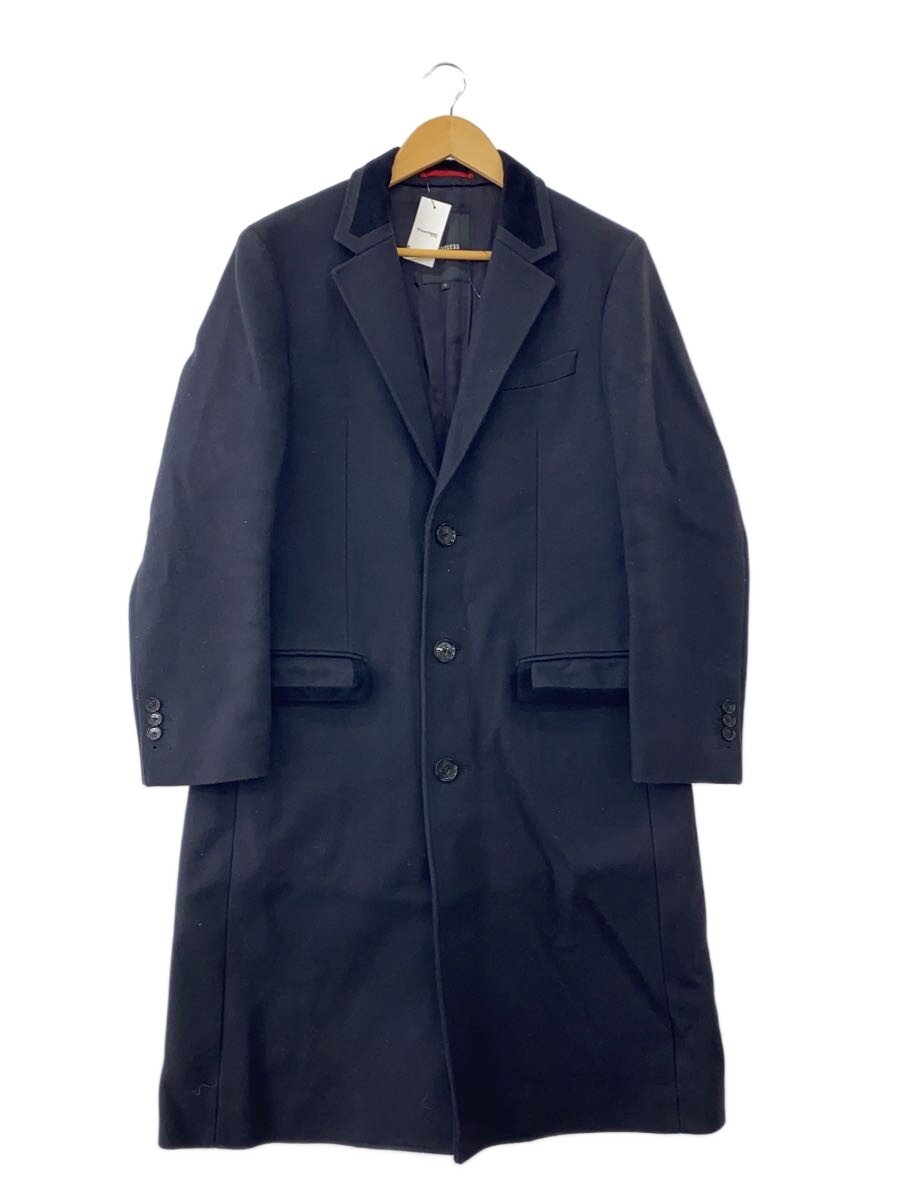 【中古】LOVELESS◆チェスターコート/M/羊毛/BLK/61B60-403-29【メンズウェア】