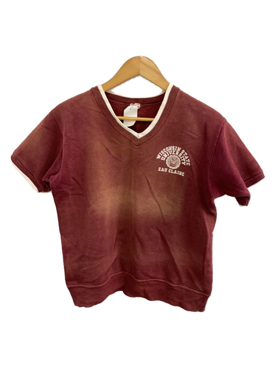 【中古】Champion◆60s/中幽客引き舟/フェイド/半袖/S/綿織物/BRD【メンズウェア】