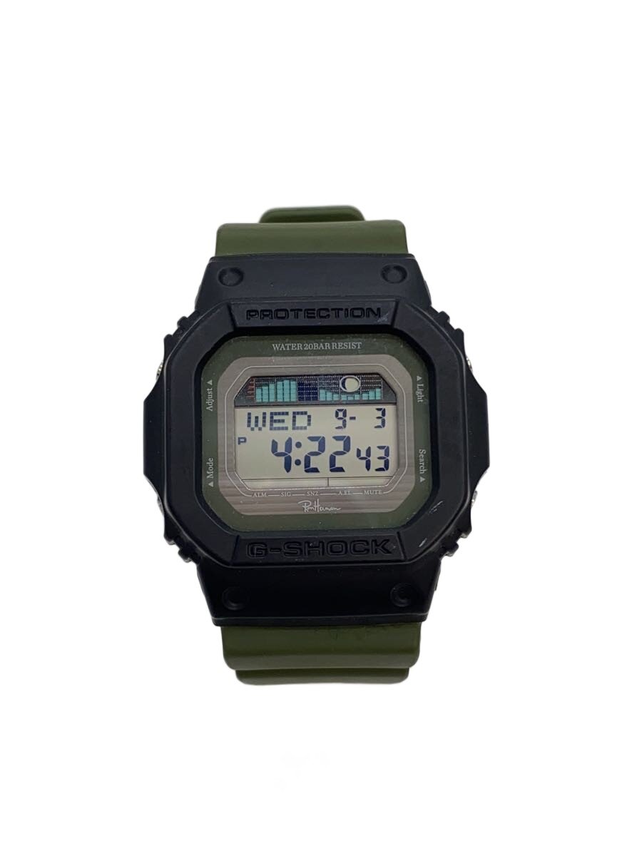 【中古】CASIO◆石英ウオッチ/デジタル/天然ゴム/GRN/GRN/GLX-5600//【服飾雑貨他】