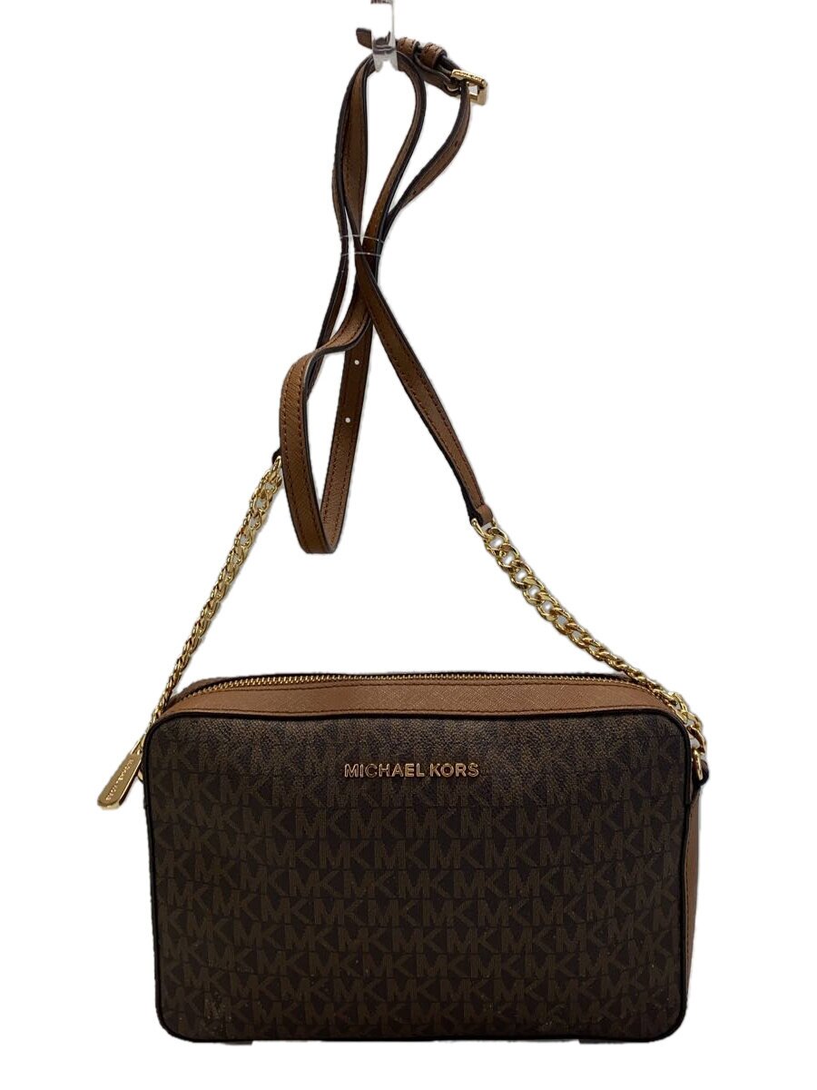 【中古】MICHAEL KORS◆MK SIGNTURE JET SET CAMERA BAG/レザー/BRW/総柄/35F8GTTC3B【バッグ】｜2ｎｄ STREET 店