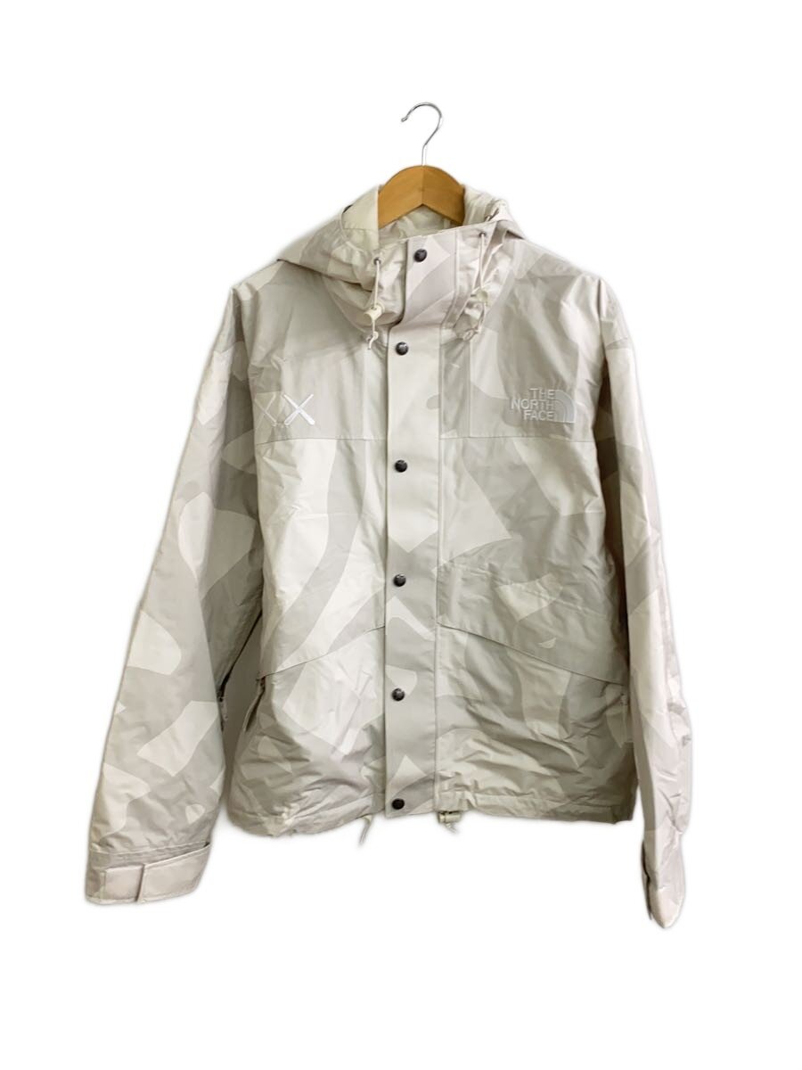 【中古】THE NORTH FACE◆マウンテンパーカ/--/ポリエステル/CRM/総柄/NF0A7WLW【メンズウェア】
