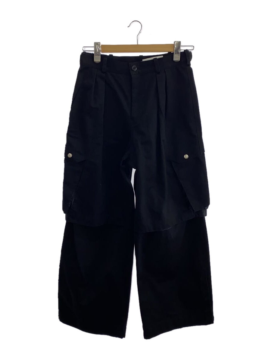 【中古】Tamme◆KNEE TUCK WIDE CARGO PANTS/ボトム/BLK/無地/22A0037//【メンズウェア】｜2ｎｄ STREET 店