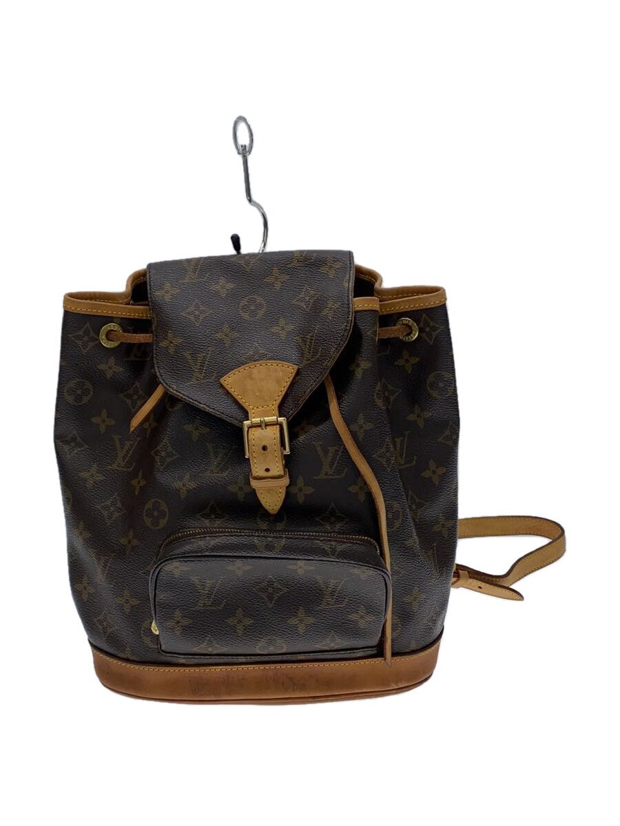 【中古】LOUIS VUITTON◆モン掏摸MM_モノグラム・帆布/PVC/BRW【御徒面子】