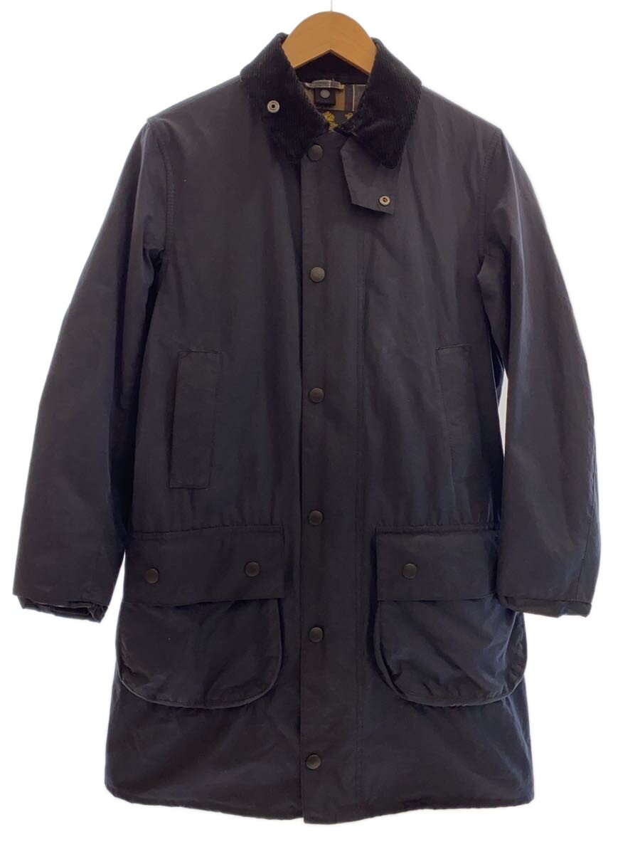 【中古】Barbour◆SLBORDER/油絵の具ド/厚地の外套/36/綿織物/ダークネイビー/無地/MWX0534NY91【メンズウェア】