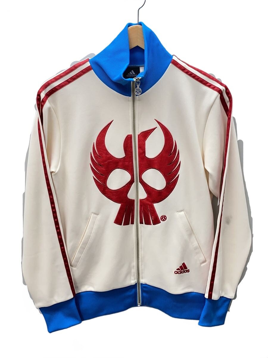 【中古】adidas◆アディダス/貨物自動車上衣/S/綿織物/WHT/八咫烏【メンズウェア】