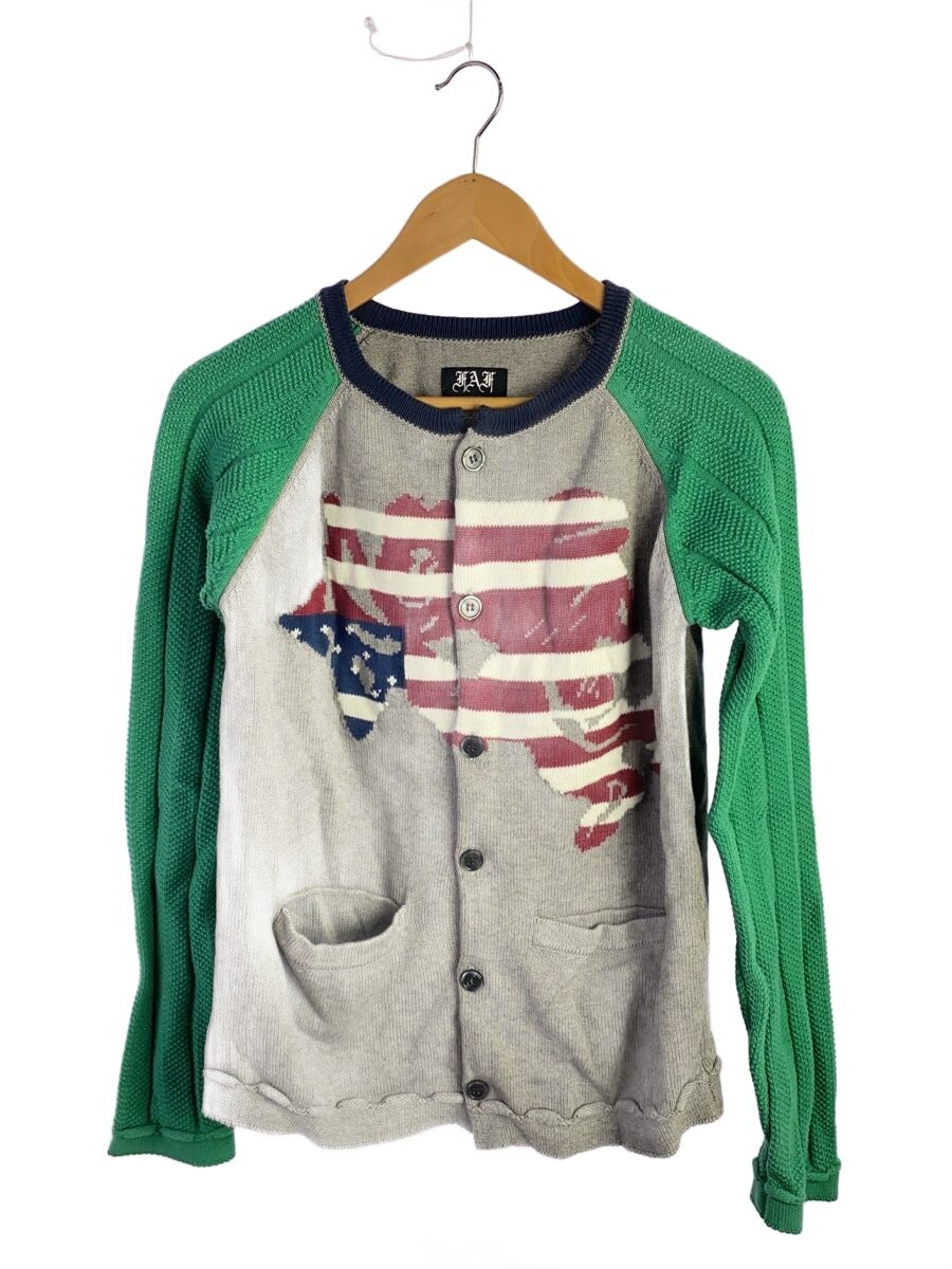 【中古】Fake Ass Flowers◆ジレー(薄っぺら)/1/綿織物/GRY/002341303/24AW/Angel Raglan Knit C【メンズウェア】