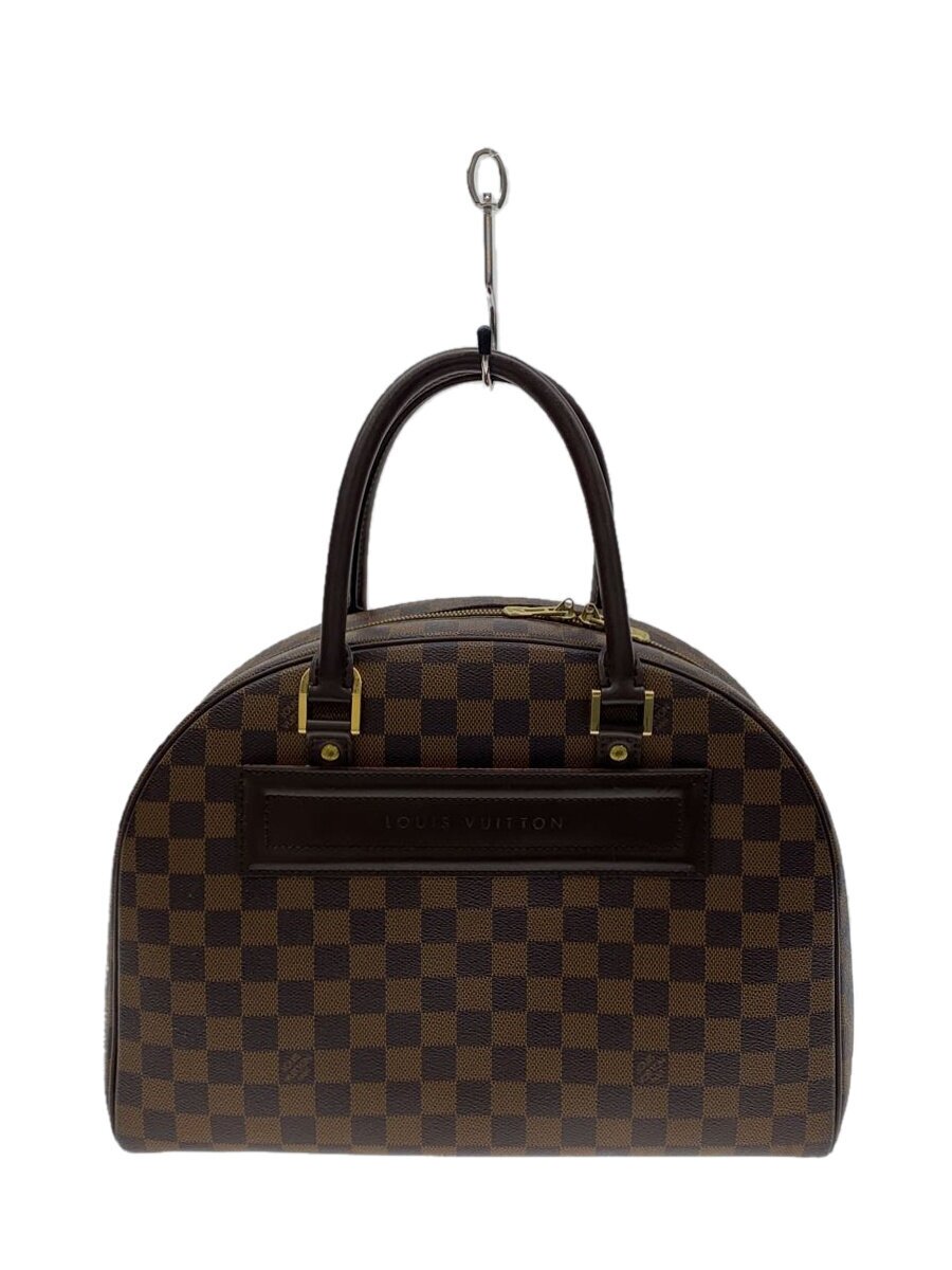 【中古】LOUIS VUITTON◆ノリータ_ダミエ・エベヌ_BRW/PVC/BRW【御徒面子】