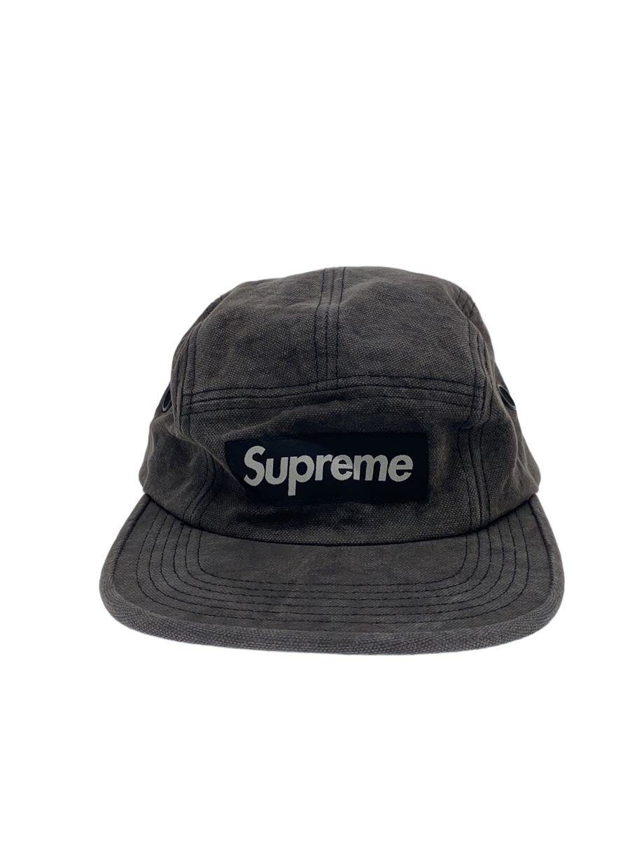 【中古】Supreme◆24ss Coated Denim Camp Cap/綿織物/GRY/無地/メンズ//【服飾雑貨他】