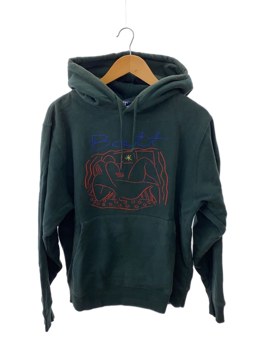 【中古】BoTT◆パーカー/M/綿織物/GRN/無地【メンズウェア】