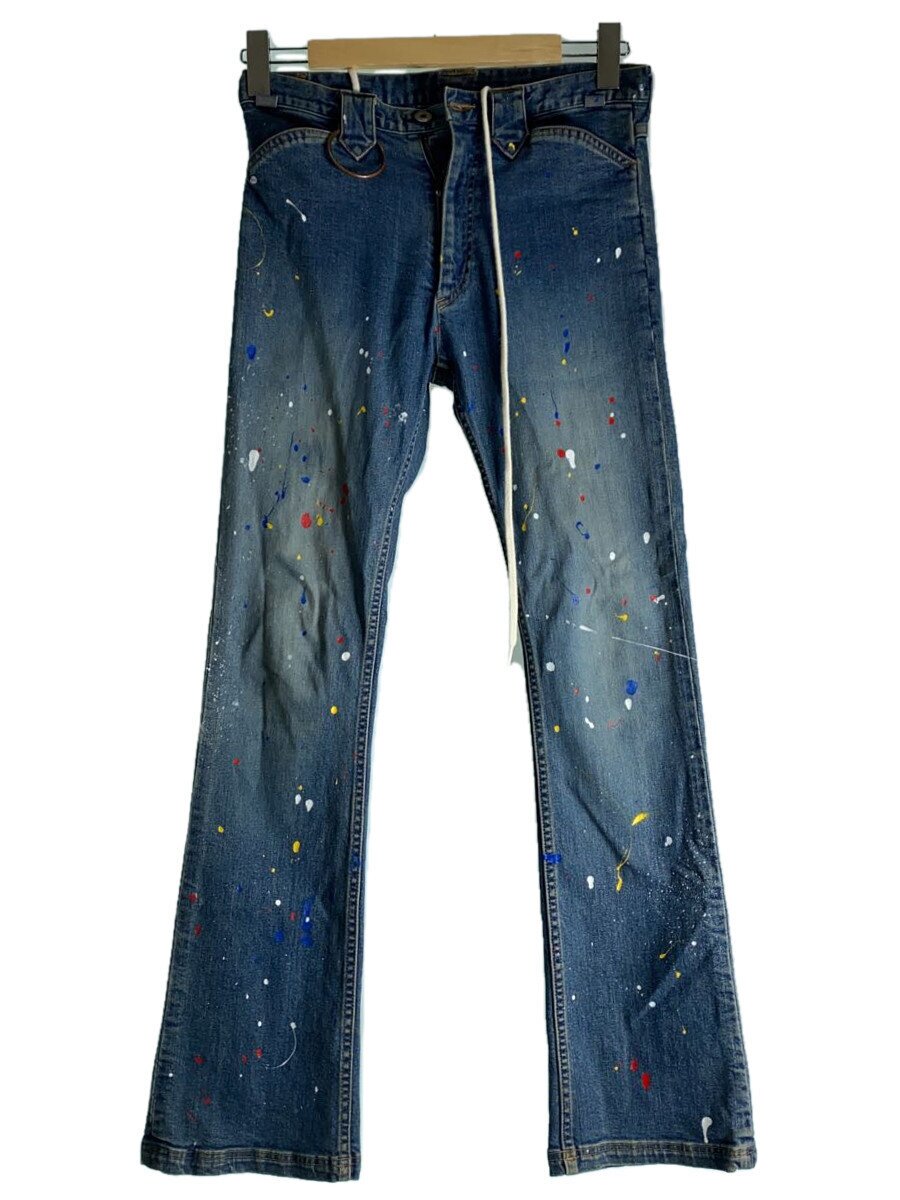 【中古】juvenile hall rollcall◆zipup paint denim pant/ジーンズ/IDG/1405【メンズウェア】