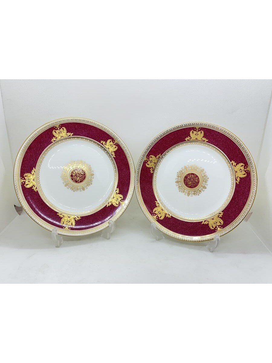 【中古】WEDGWOOD◆コロンビア/黒色火薬ルビー/一皿/黒壺/17.5糎/2点仕掛ける【勝手もと設備】
