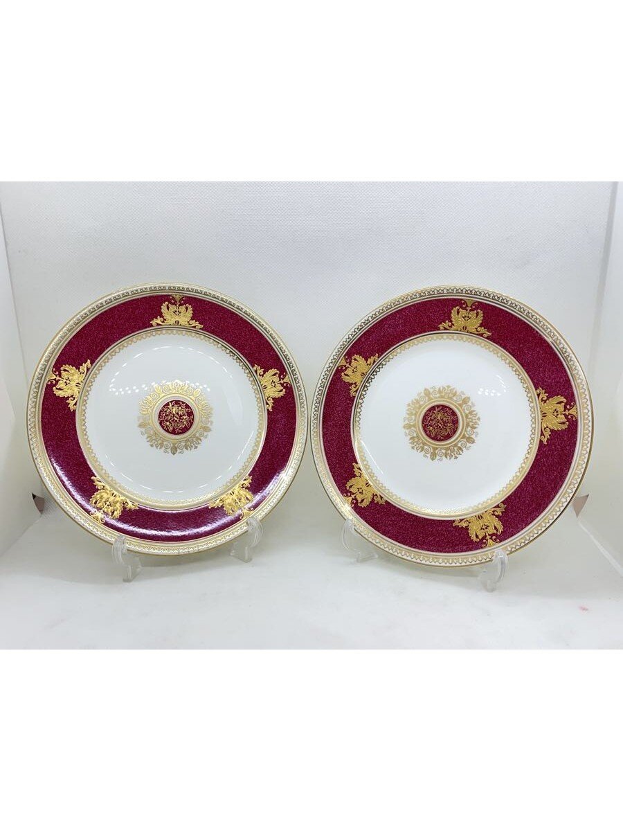 【中古】WEDGWOOD◆コロンビア/黒色火薬ルビー/一皿/黒壺/17.5糎/2点仕掛ける【勝手もと設備】