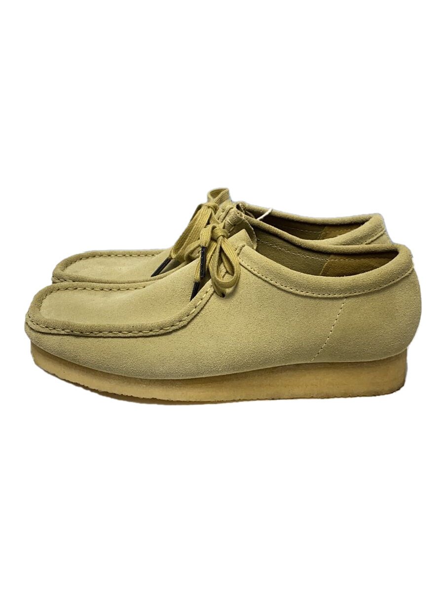 【中古】Clarks◆WALLABEE/US9.5/KHK/スウェード/261555157085【シューズ】