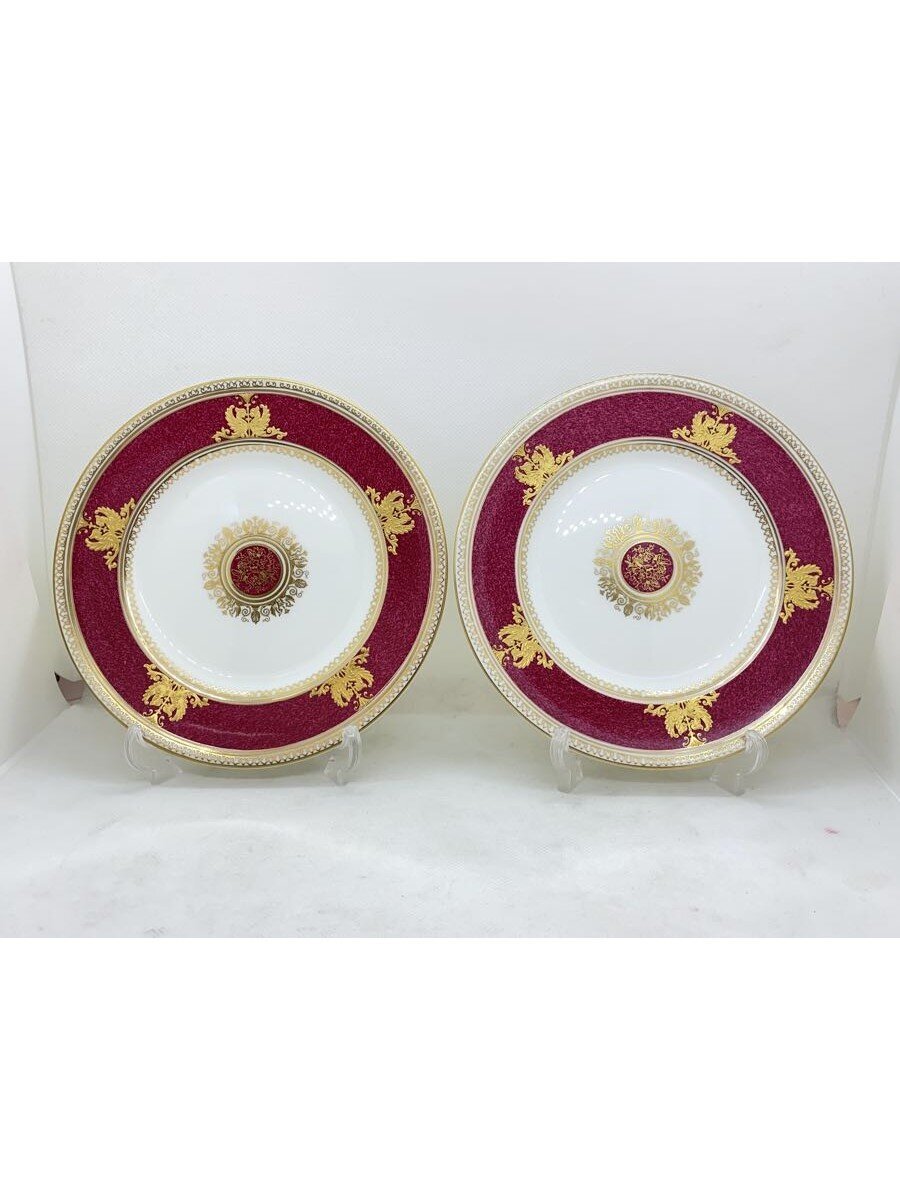【中古】WEDGWOOD◆コロンビア/黒色火薬ルビー/一皿/黒壺/17.5糎/2点仕掛ける【勝手もと設備】