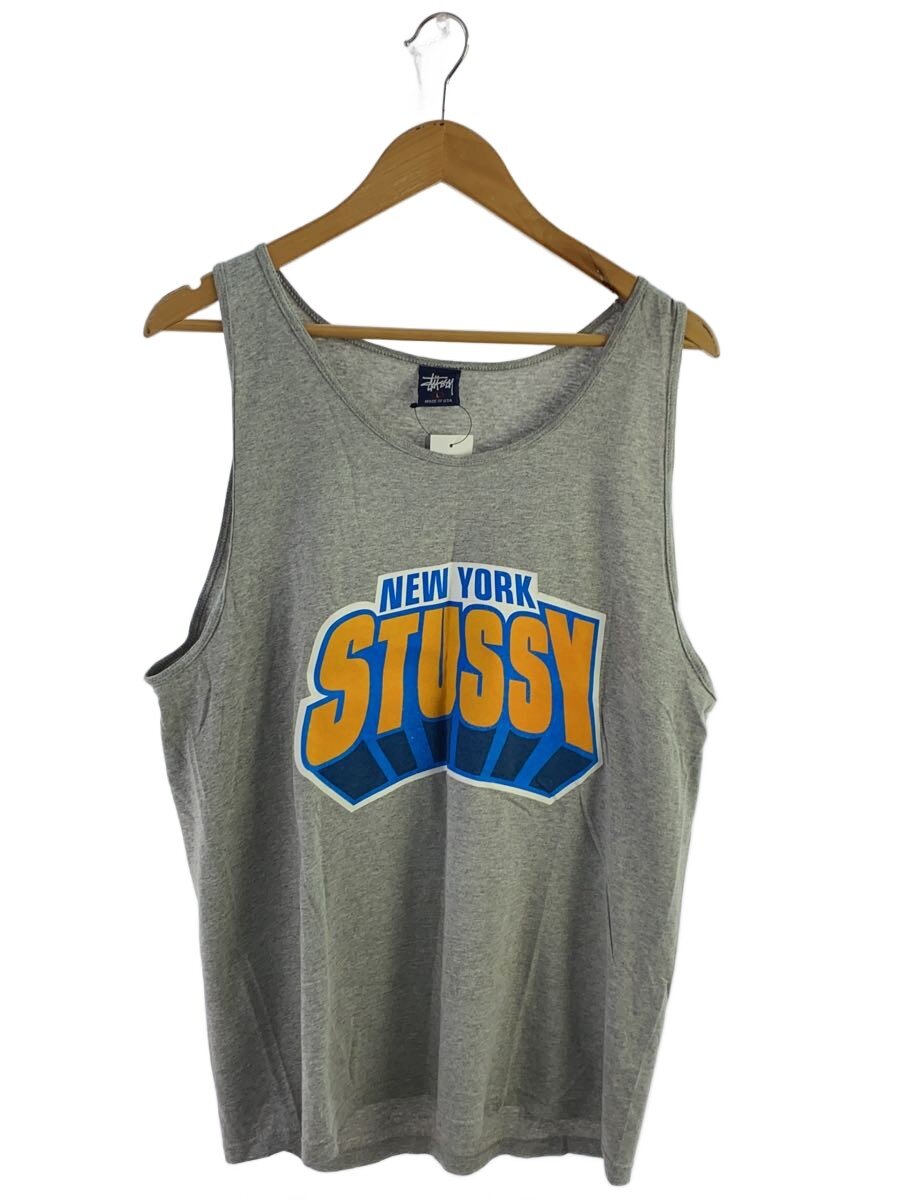 【中古】STUSSY◆貯蔵タンクとっ始め/L/綿織物/薄墨色//【メンズウェア】