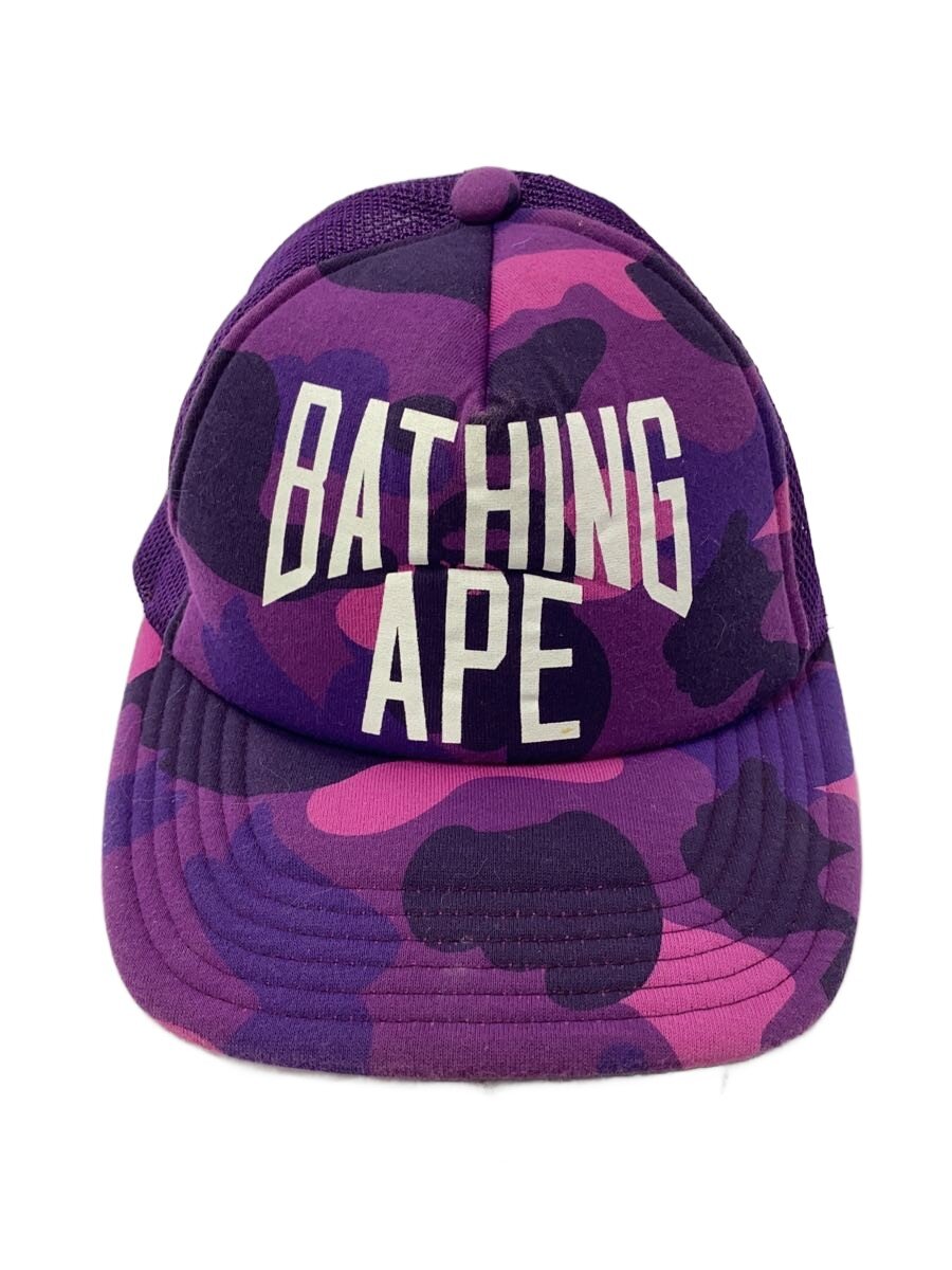 【中古】A BATHING APE◆メッシュ旗がしら/FREE/ポリエステル/PUP/総柄/メンズ【服飾雑貨他】