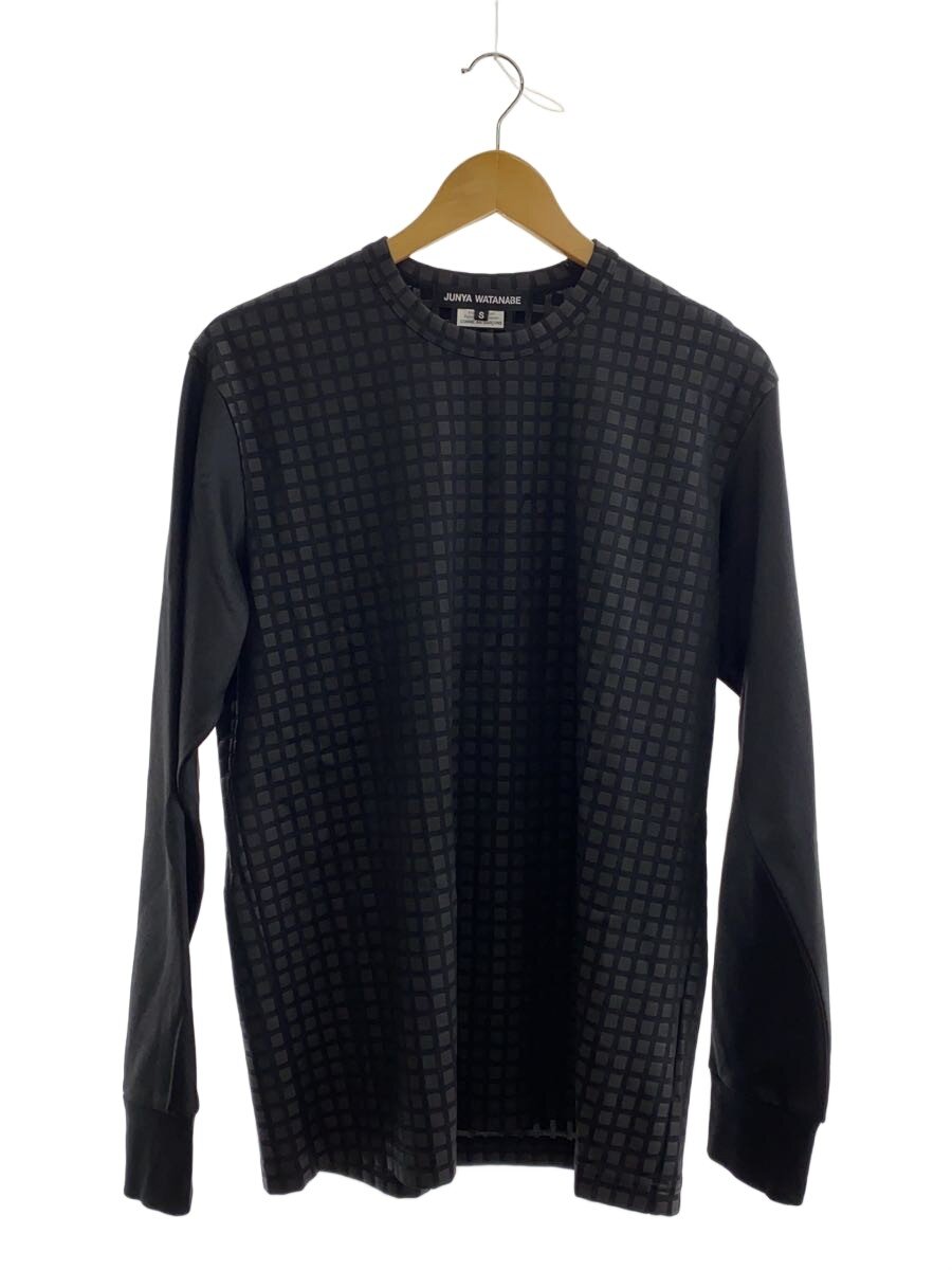 【中古】JUNYA WATANABE COMME des GARCONS◆長袖ティーシャツ/S/ポリエステル/BLK/JL-T007【レディース御召しもの】