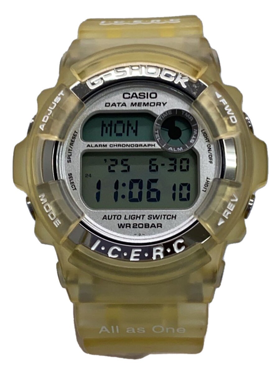 【中古】CASIO◆石英ウオッチ・G-SHOCK/第７回海豚勇魚インターナショナル話し合い模範例/デジタル/YLW/YLW【服飾雑貨他】