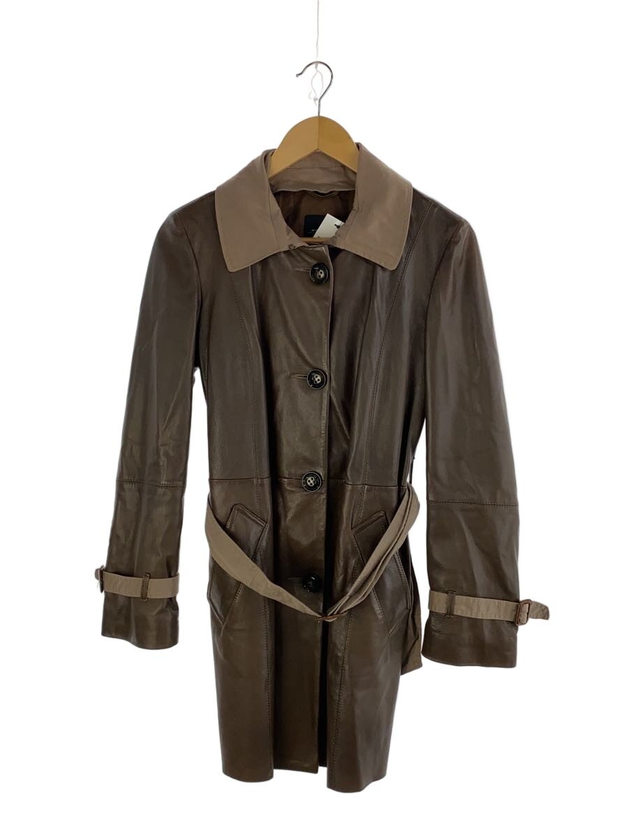 【中古】MAXMARA WEEKEND◆コート/38/羊革/BRW【レディースウェア】|2nd STREET 店