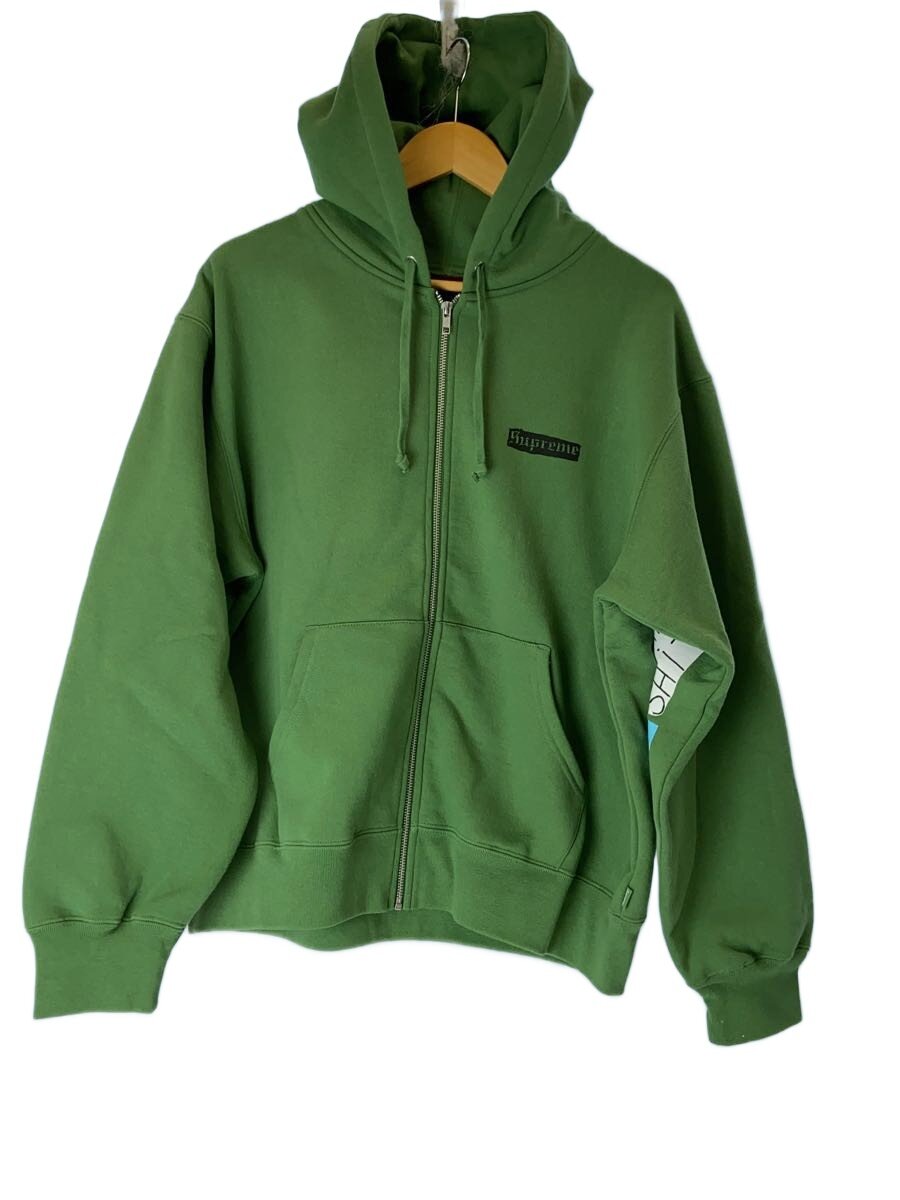 【中古】Supreme◆Spread Zip Up Hooded Sweatshirt/ジップパーカー/M/綿織物/GRN/24SS//【メンズウェア】