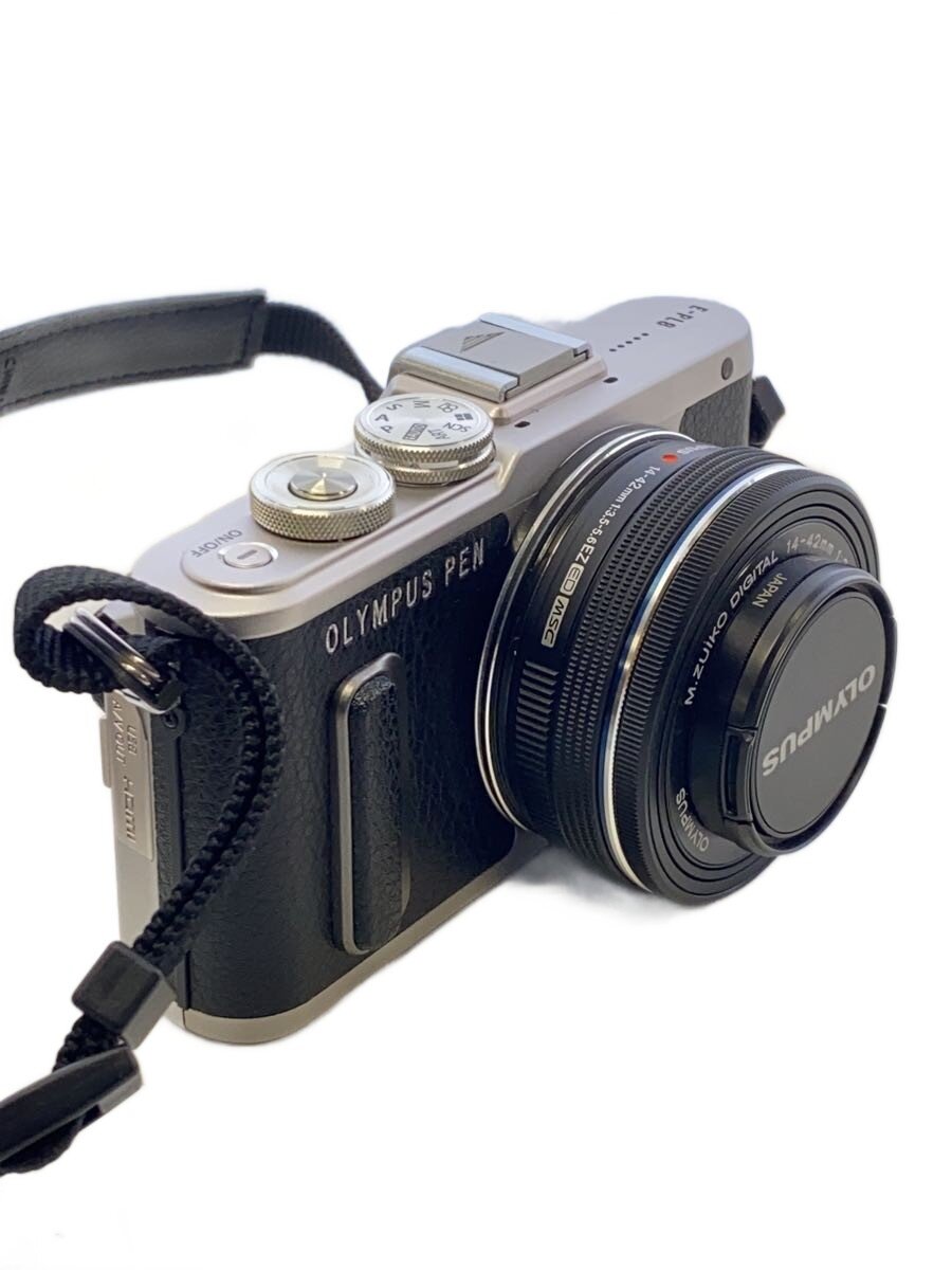 【中古】OM SYSTEM(OLYMPUS)◆デジタル一眼写真機 OLYMPUS PEN E-PL8 EZダブルズームキット [黒いこと]【写真機】