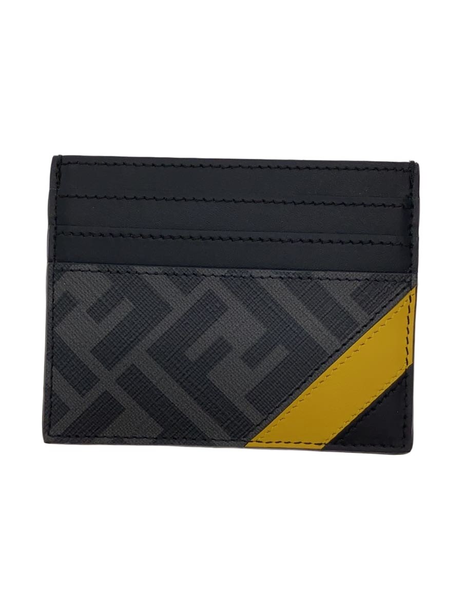 【中古】FENDI◆カードケース/レザー/BLK/総柄/メンズ/ダイアゴナル/ズッカ柄【服飾雑貨他】｜2ｎｄ STREET 店