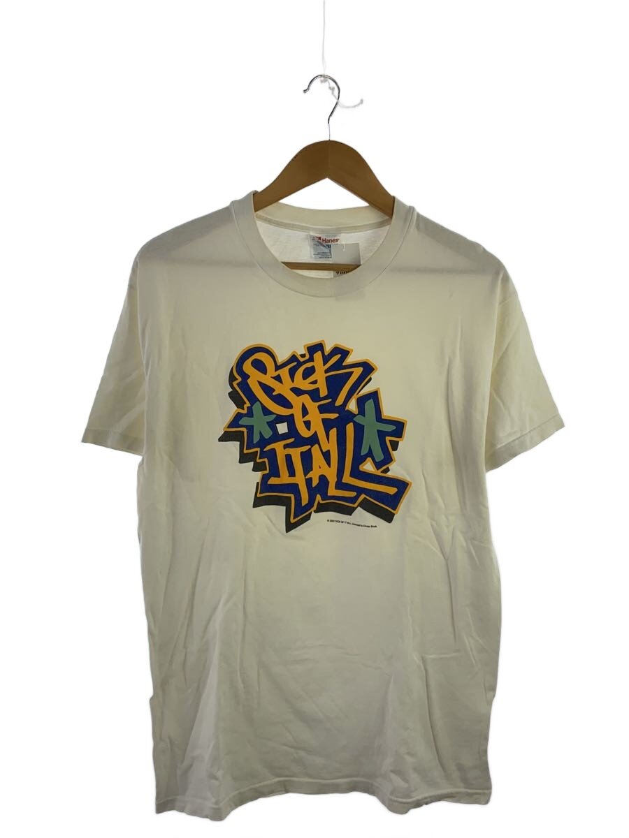 【中古】Hanes◆プルオーバー/M/綿織物/WHT【メンズウェア】