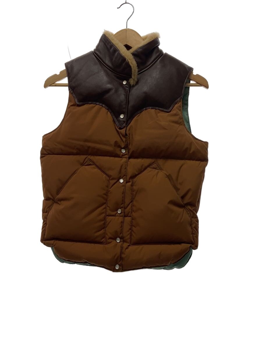 【中古】Rocky Mountain Featherbed◆ダウンベスト/--/ナイロン/BRW/450-462-12/レザー切替【レディースウェア】|2nd STREET 店