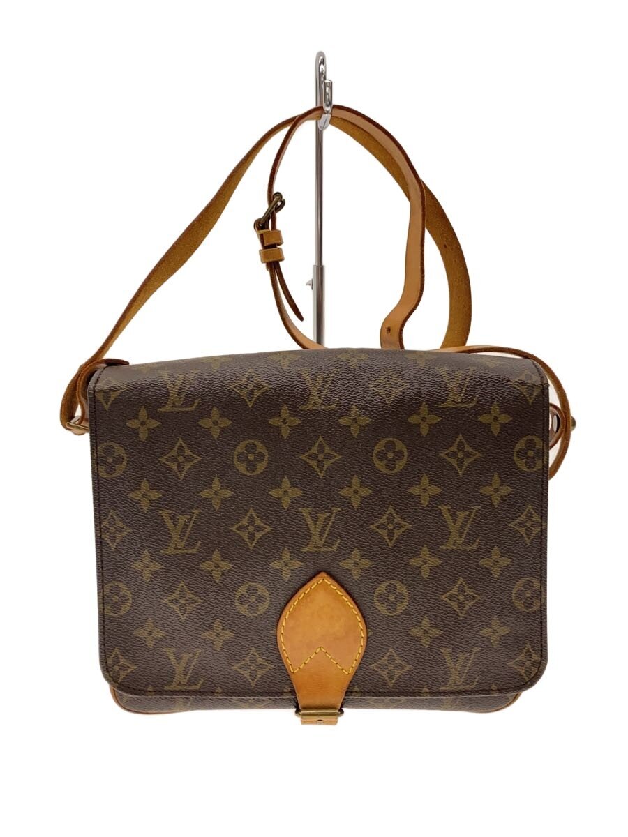 【中古】LOUIS VUITTON◆カルトシエールGM_モノグラム・帆布/PVC/BRW【御徒面子】