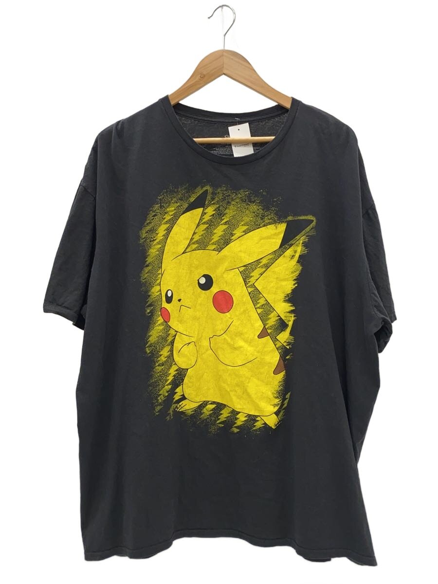 【中古】Pokemon◆ピカチュウ/プルオーバー/3L/綿織物/BLK/刷り上げる【メンズウェア】