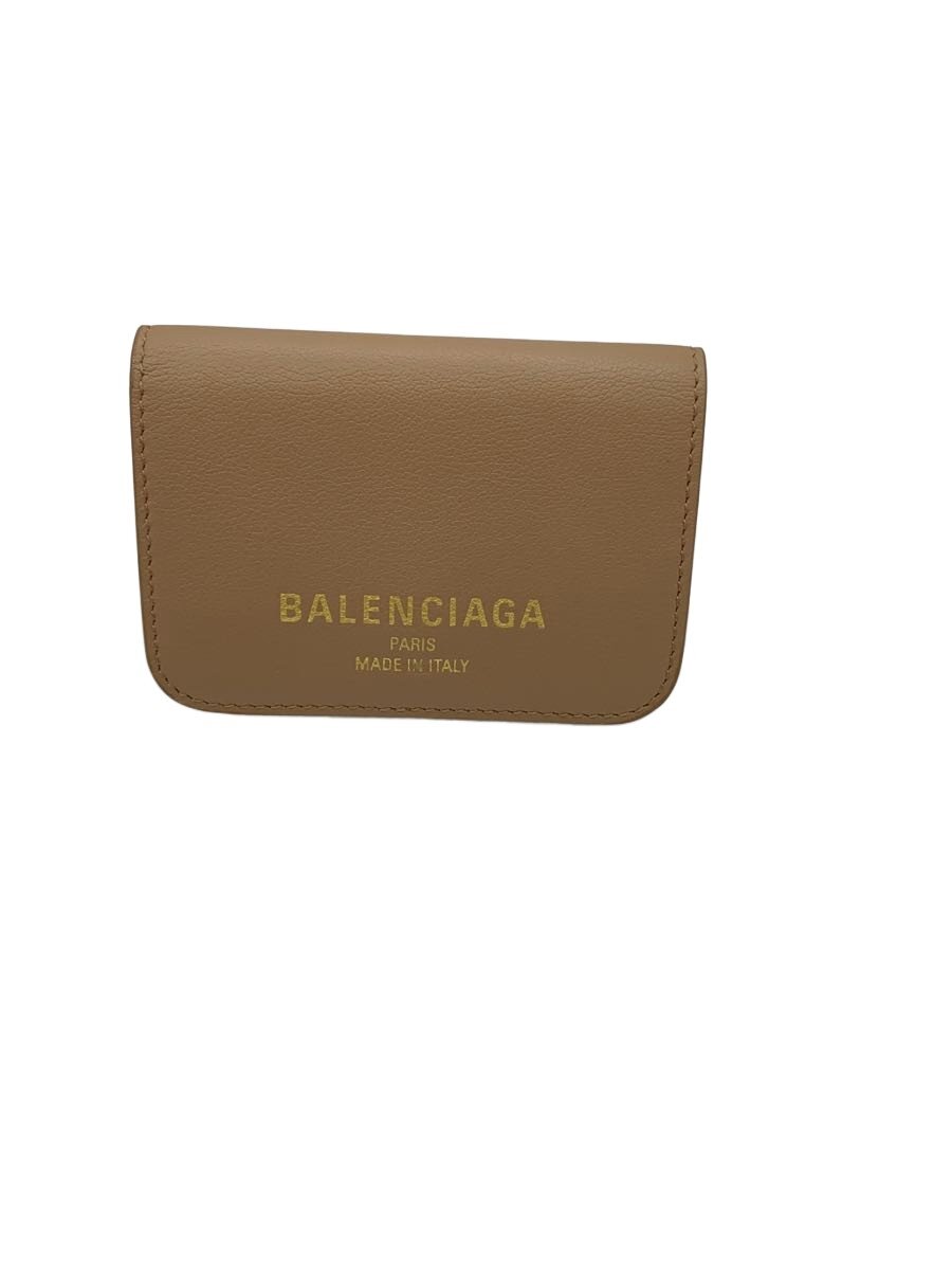 【中古】BALENCIAGA◆3つ折り札入れ/--/BEG/レディース/810904【服飾雑貨他】